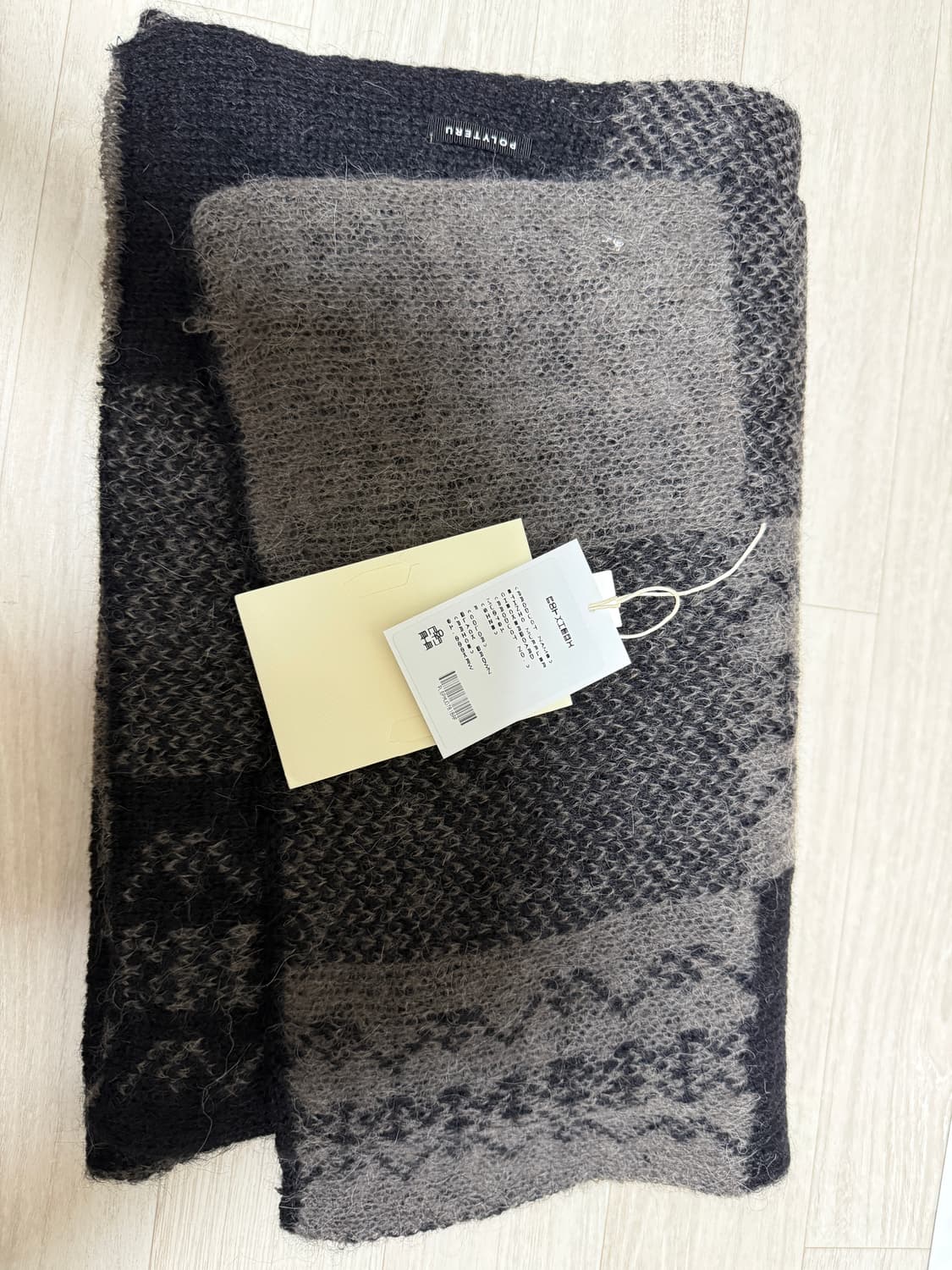 폴리테루 에스닉 패턴 머플러 체커보드 상품이미지2