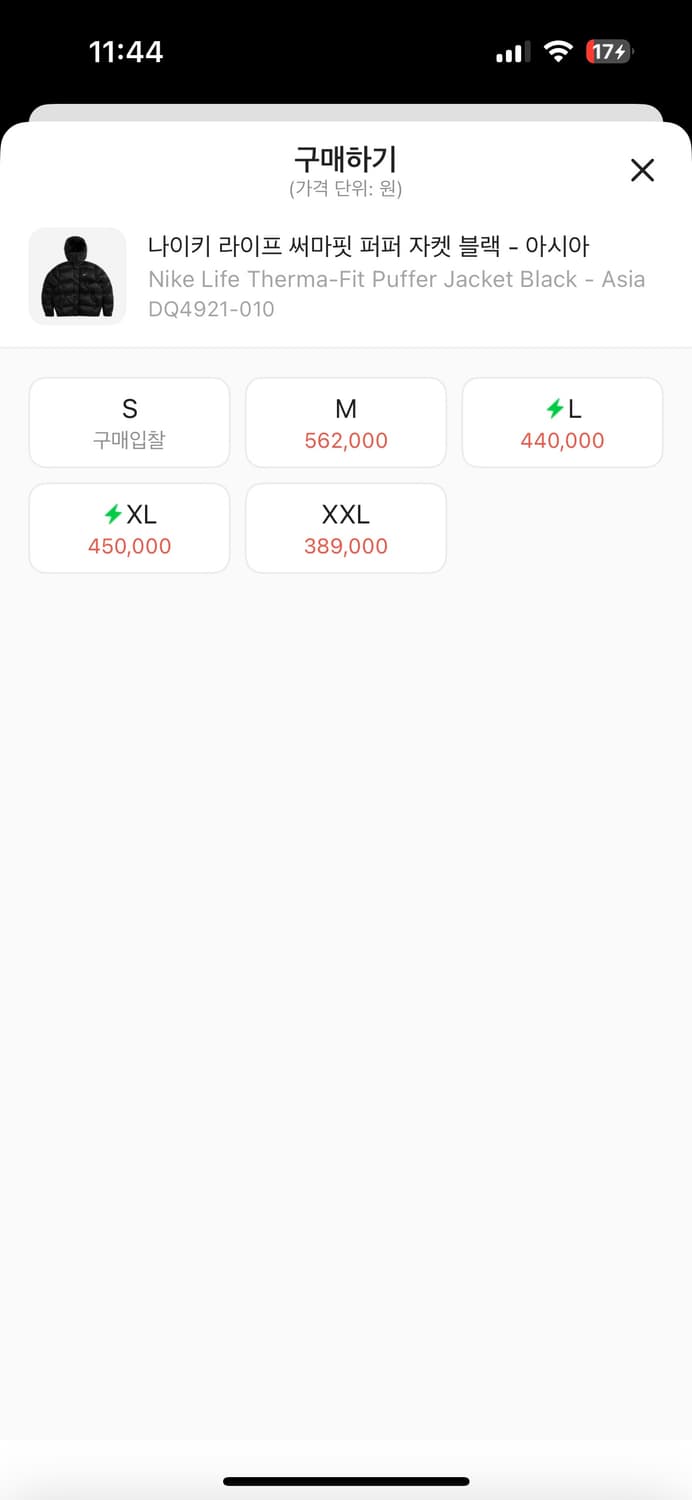 나이키 써마핏 패딩 xxl 상품이미지6