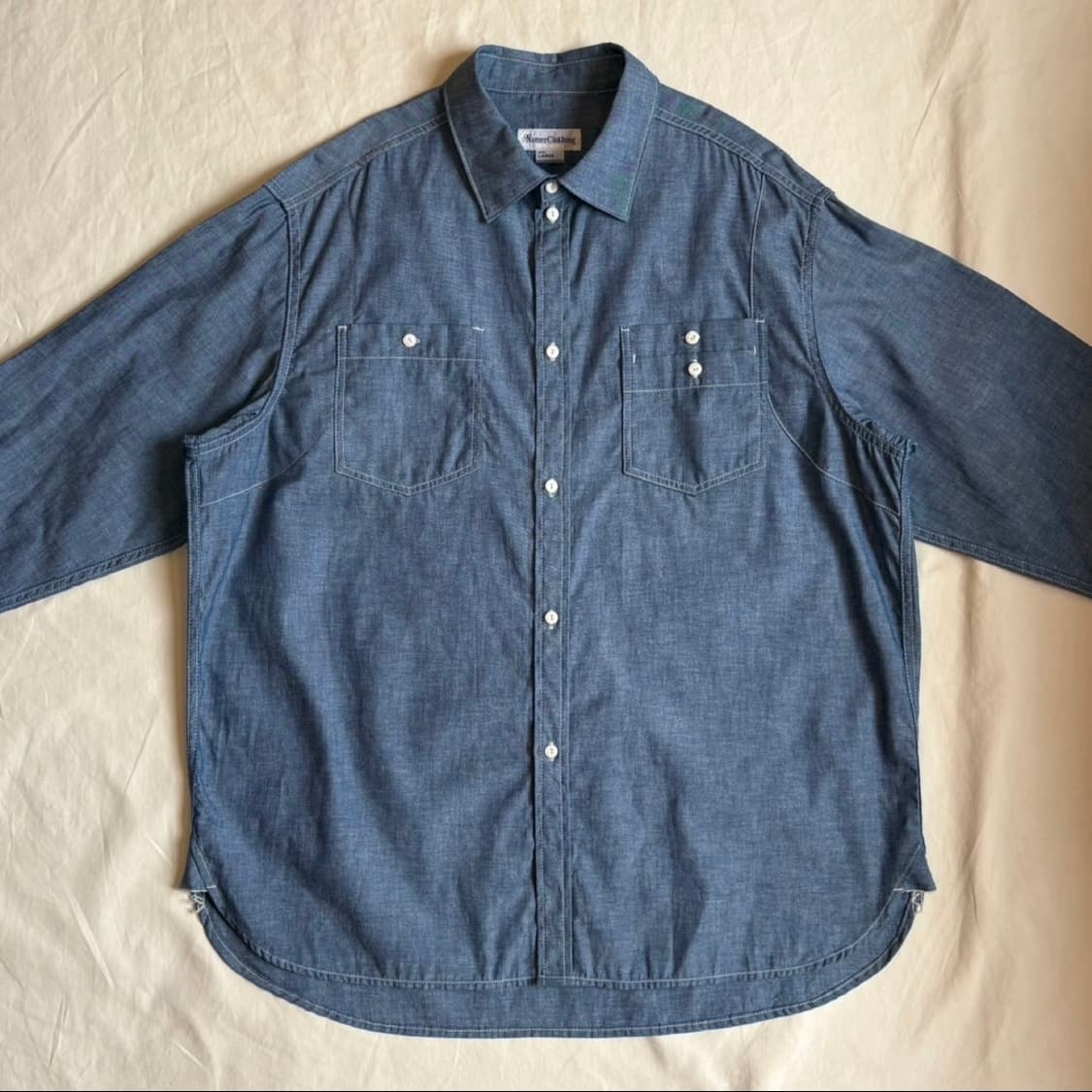 [XL 110-113] 데드스탁 네이머 클로딩 샴브레이 데님셔츠 상품이미지3