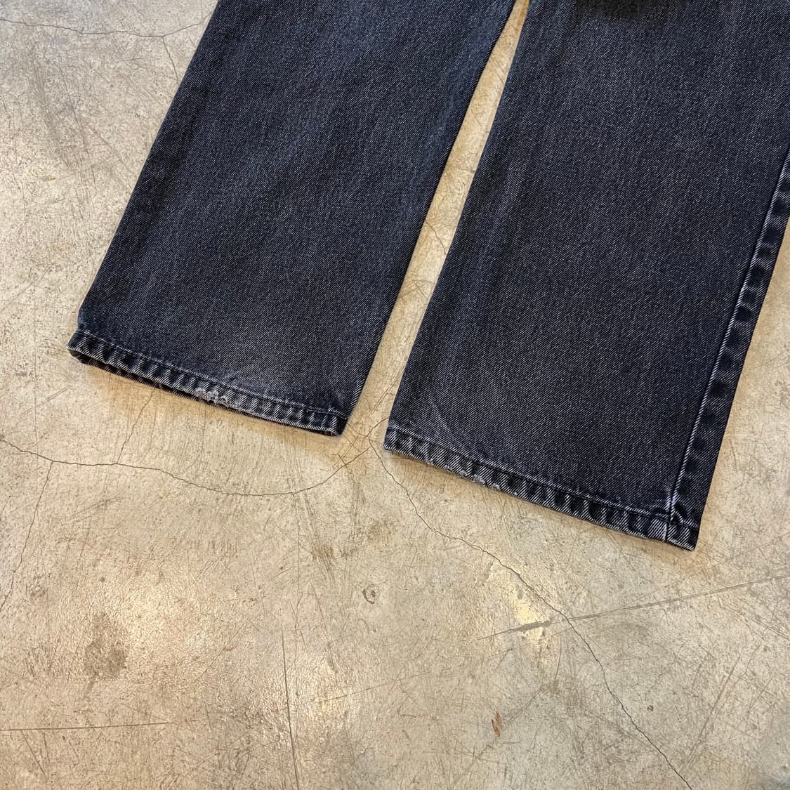 (32)00s 빈티지 리바이스 505 블랙진 핸드워크 상품이미지6