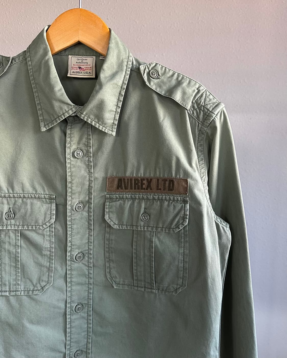 [M]아비렉스 AVIREX US ARMY 밀리터리 셔츠 상품이미지5