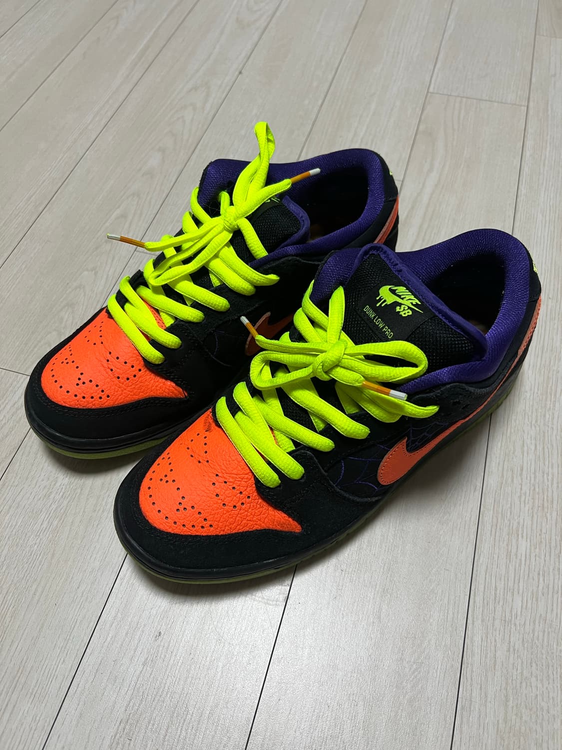 나이키 SB 덩크 로우 프로 할로윈 블랙 오렌지 260사이즈 상품이미지1