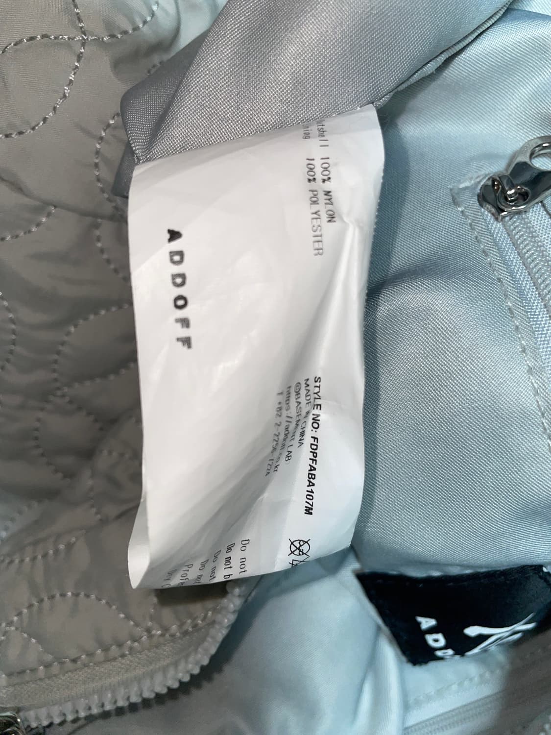 애드오프 리브 패디드 백 그레이 addoff LIV PADDED BAG  상품이미지6