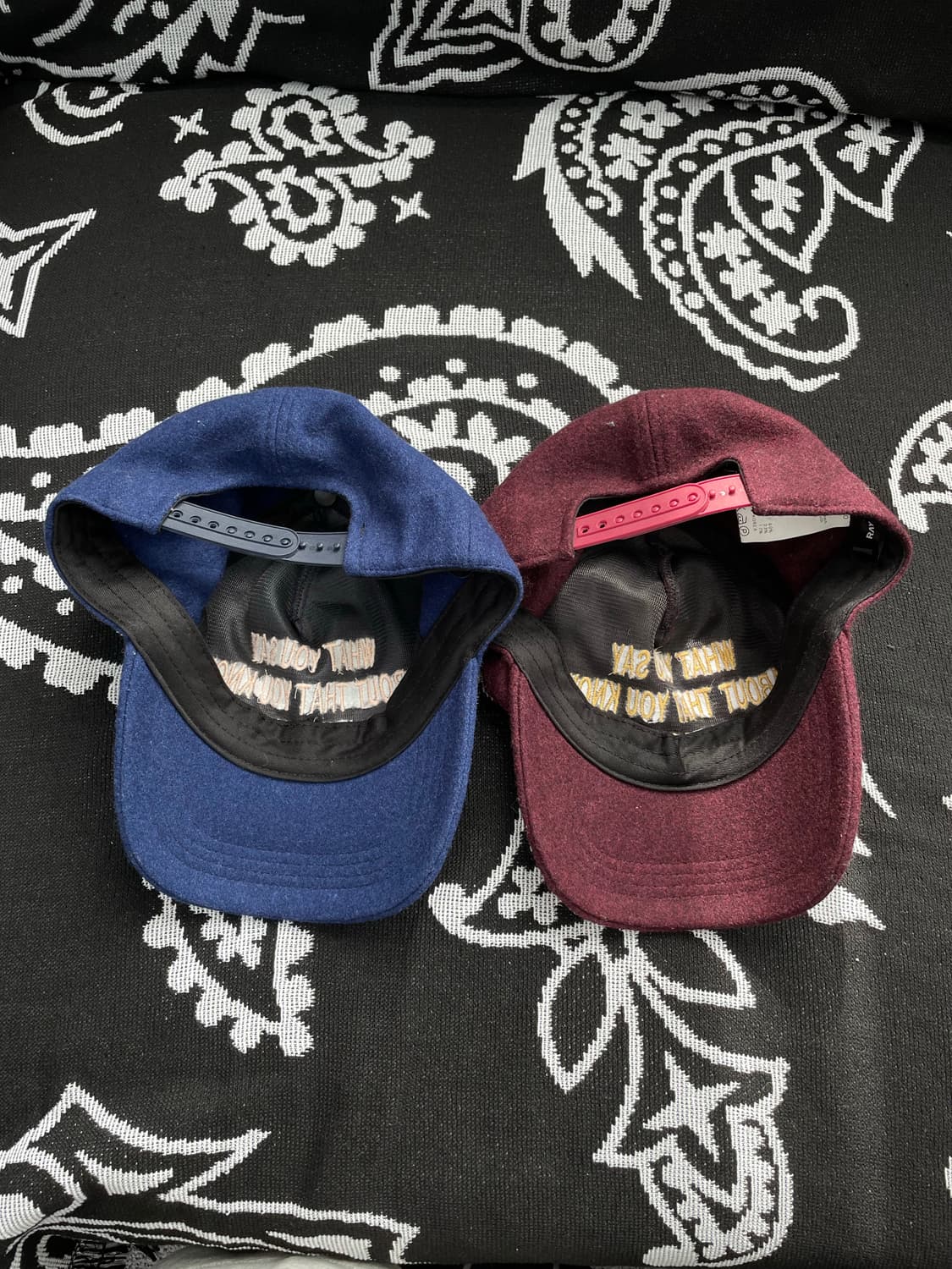 (30% OFF) Ray Cassin 울 슬로건 볼캡 상품이미지2