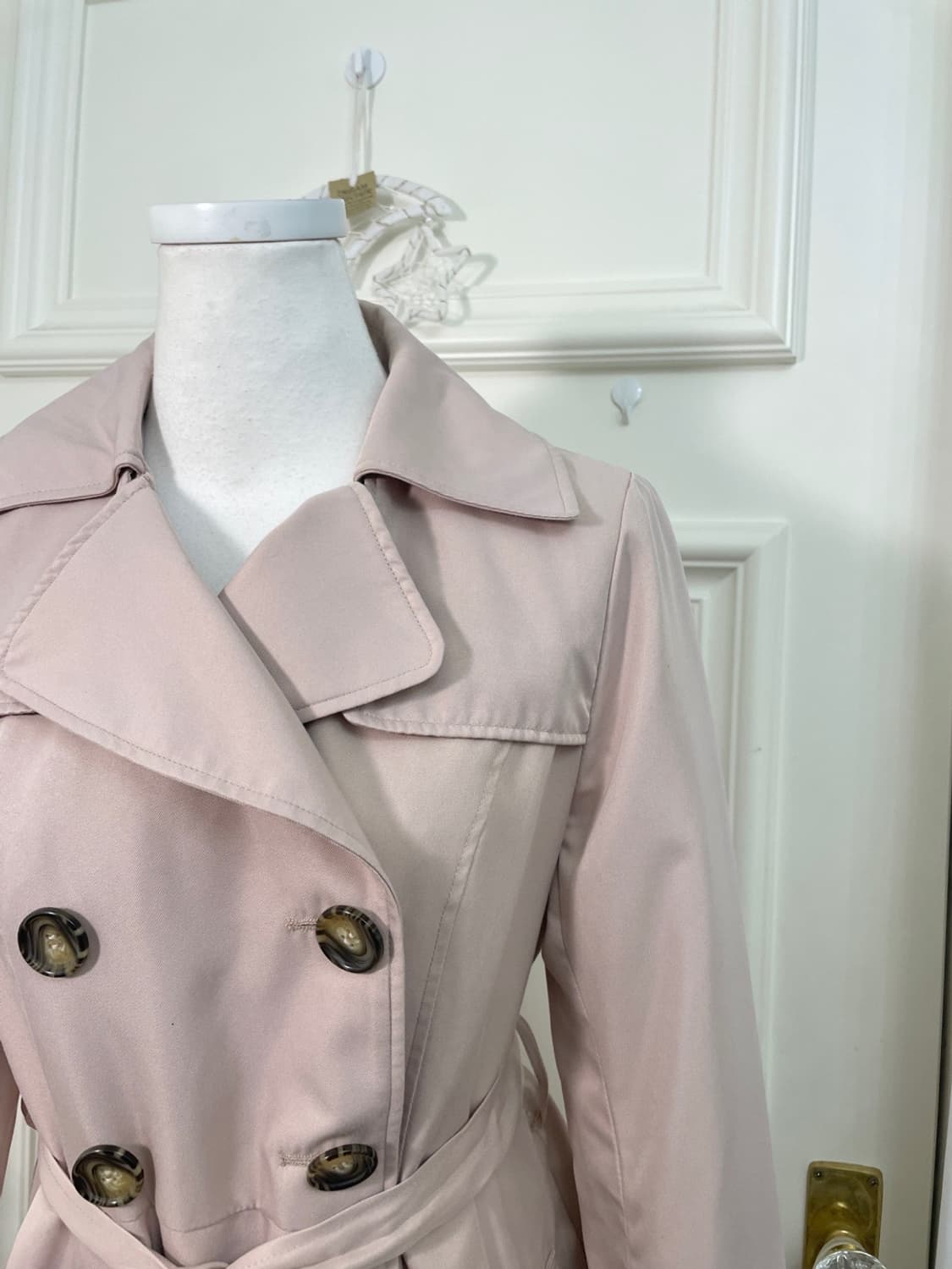 pink lovley spring trench midi coat 상품이미지7