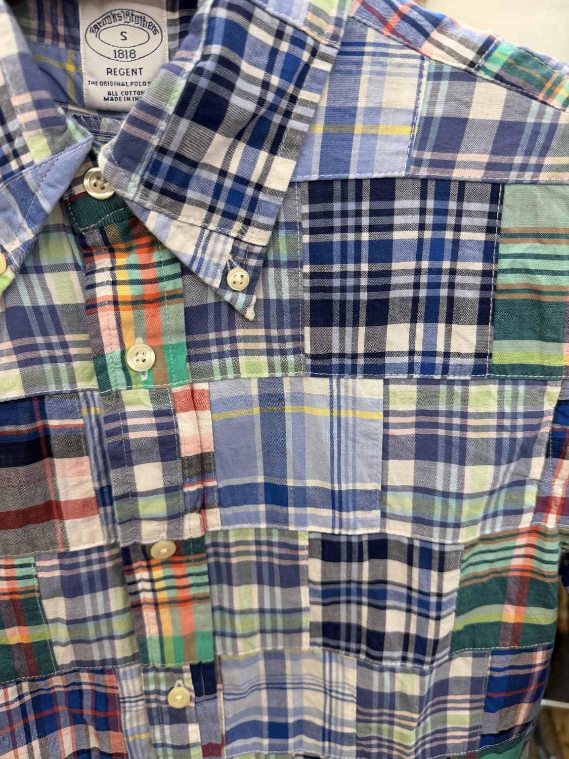 브룩스브라더스 마드라스 체크 셔츠 상품이미지2