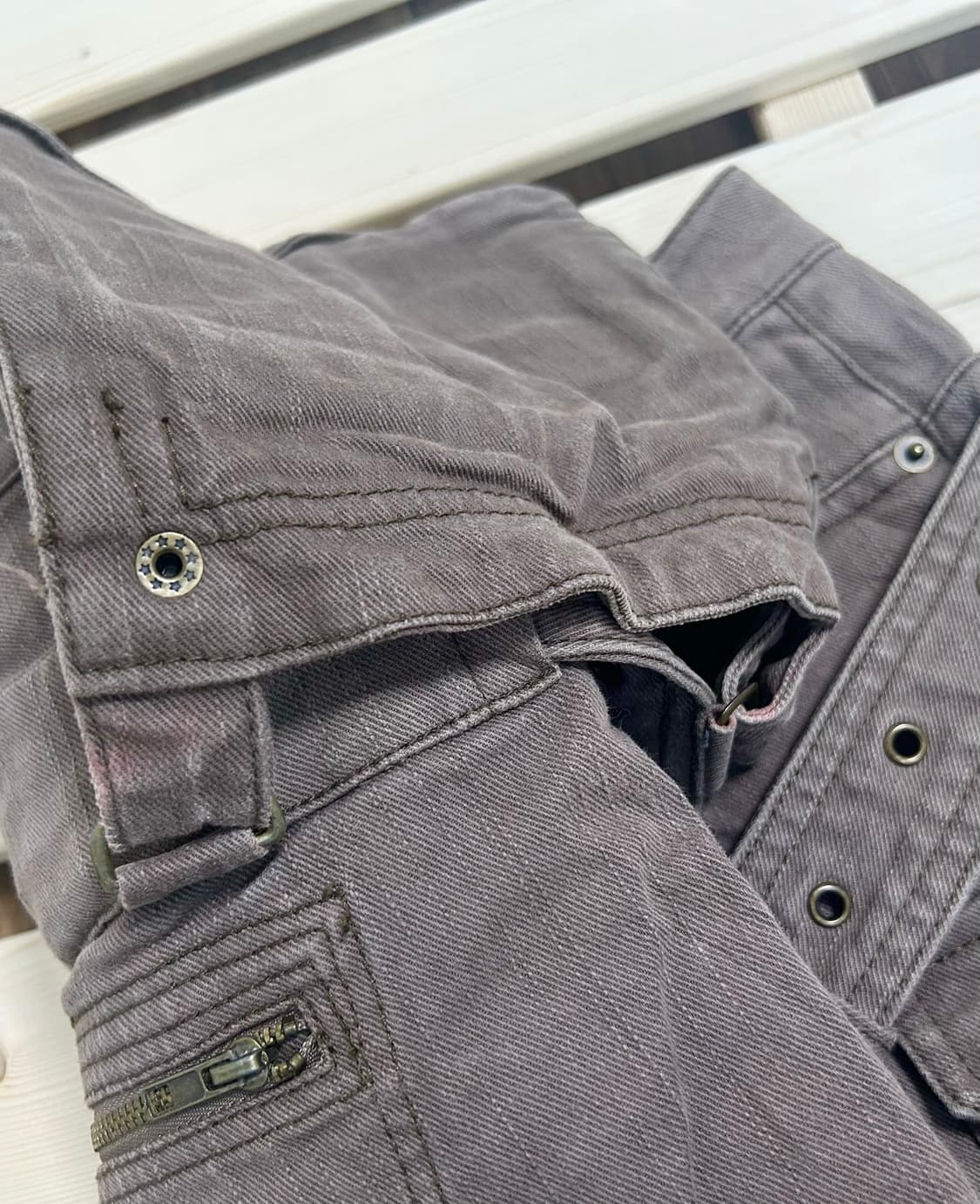 일본빈티지 y2k무드 대장 포켓 벨트 디테일 스커트 갸루와투케 핀터레스트 상품이미지4