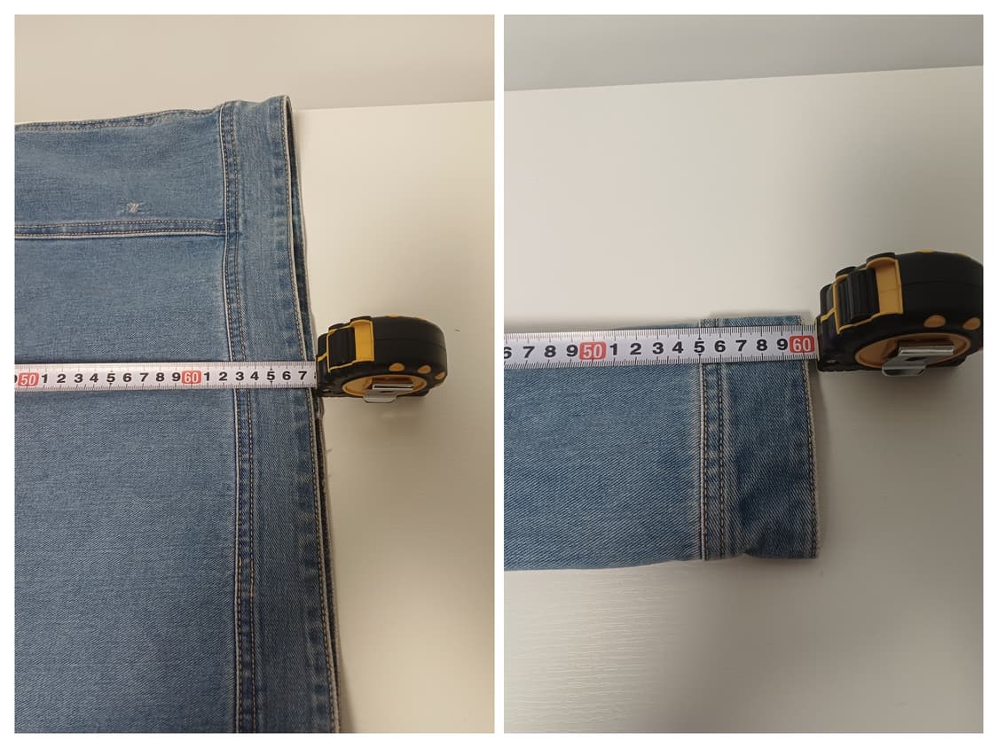 [지오지아] 세미오버핏 데님 자켓- 100(L) 사이즈 상품이미지9