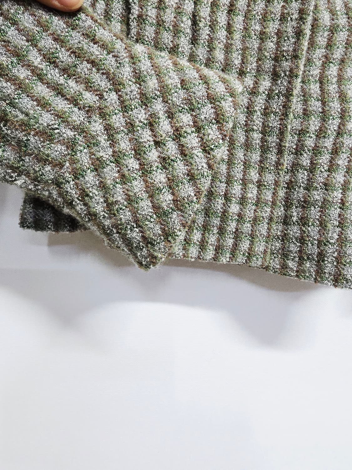 신장경 트위드 체크 패턴 여성 자켓 상품이미지4