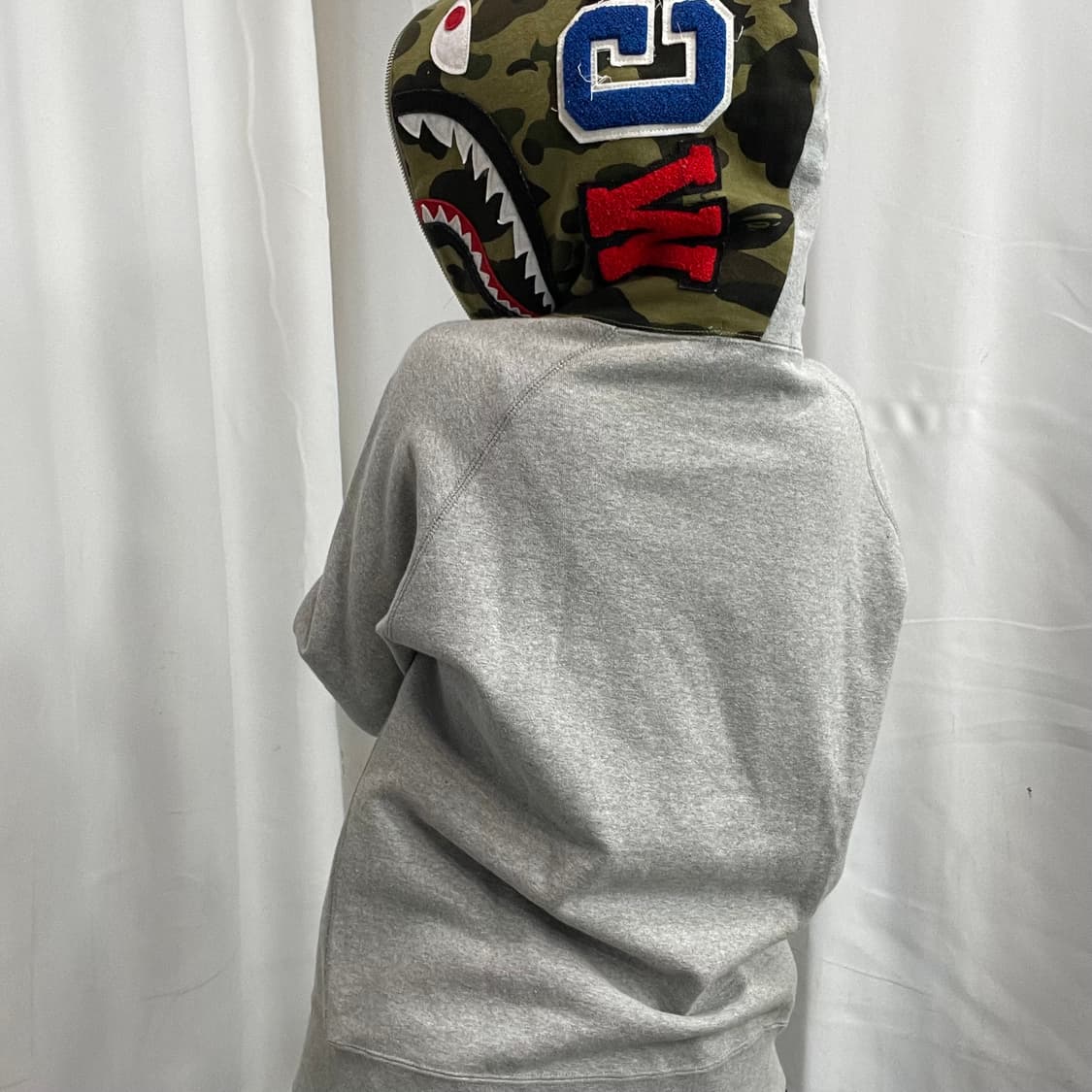 Bape 베이프 샤크 반집업 아노락 후드 상품이미지5