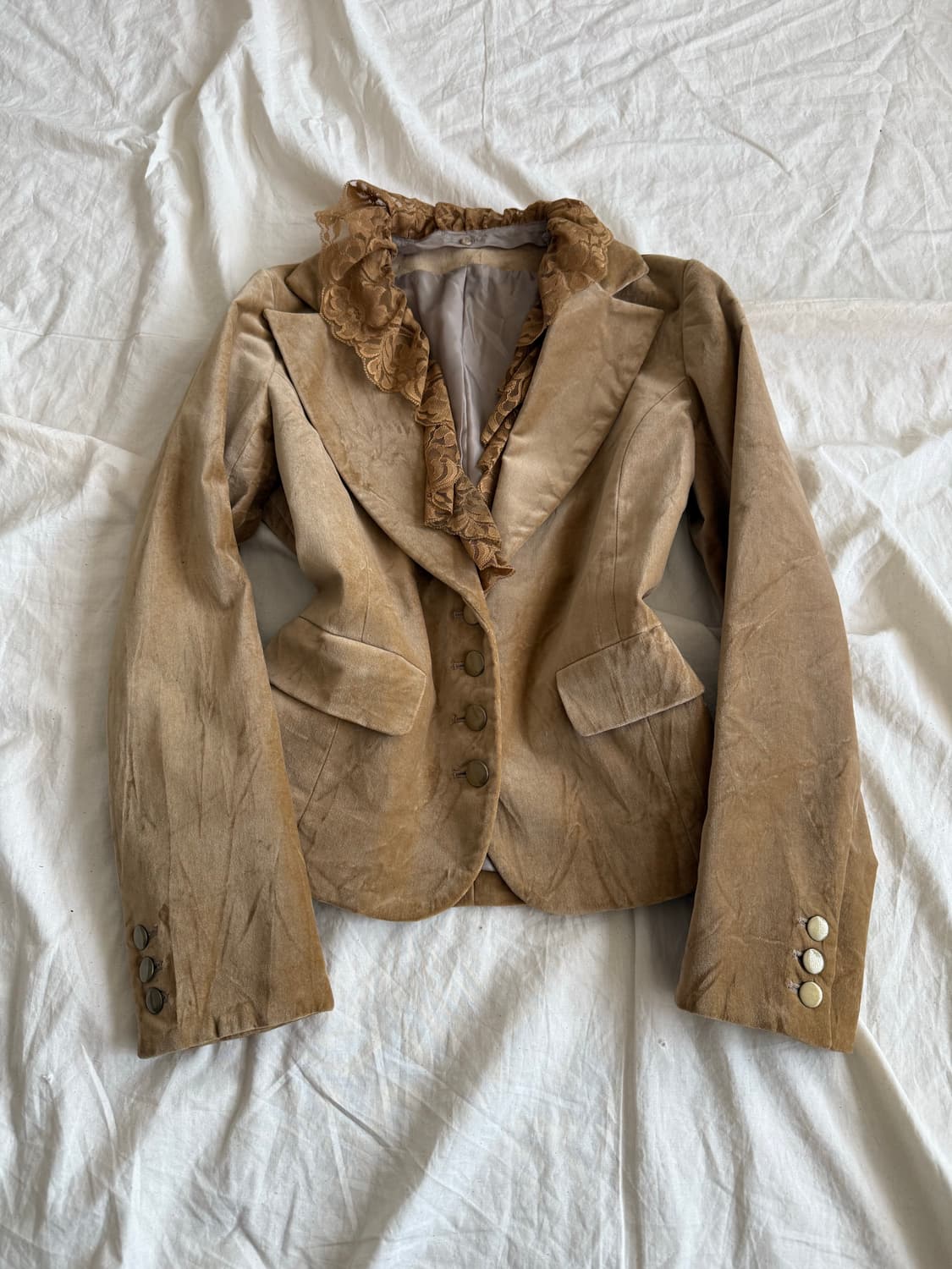 히메갸루 모카갸루 y2k 00’s 페어리 벨벳 자켓 상품이미지1