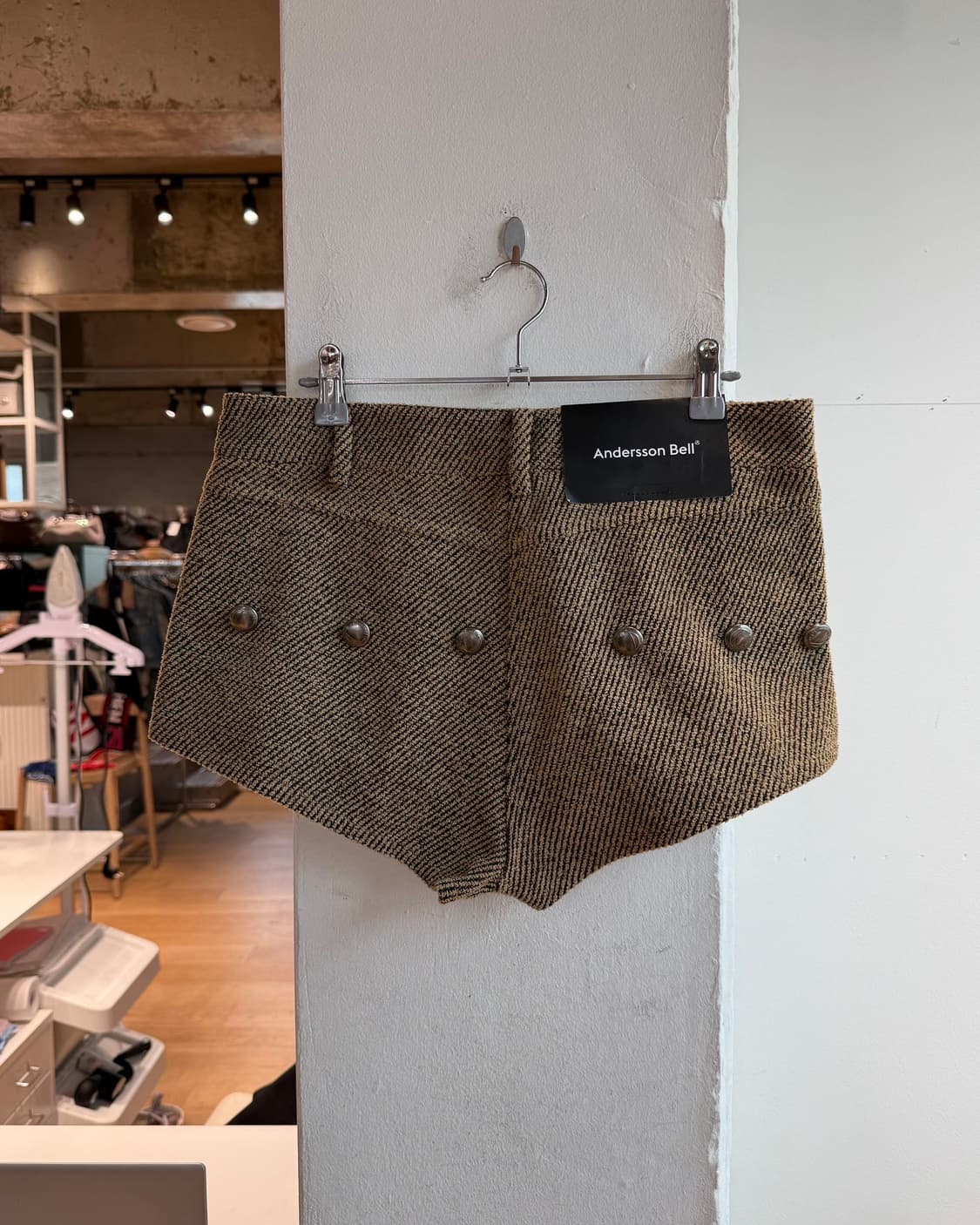 앤더슨벨 브라운 다이애나 트윌 마이크로 하프 팬츠 상품이미지6
