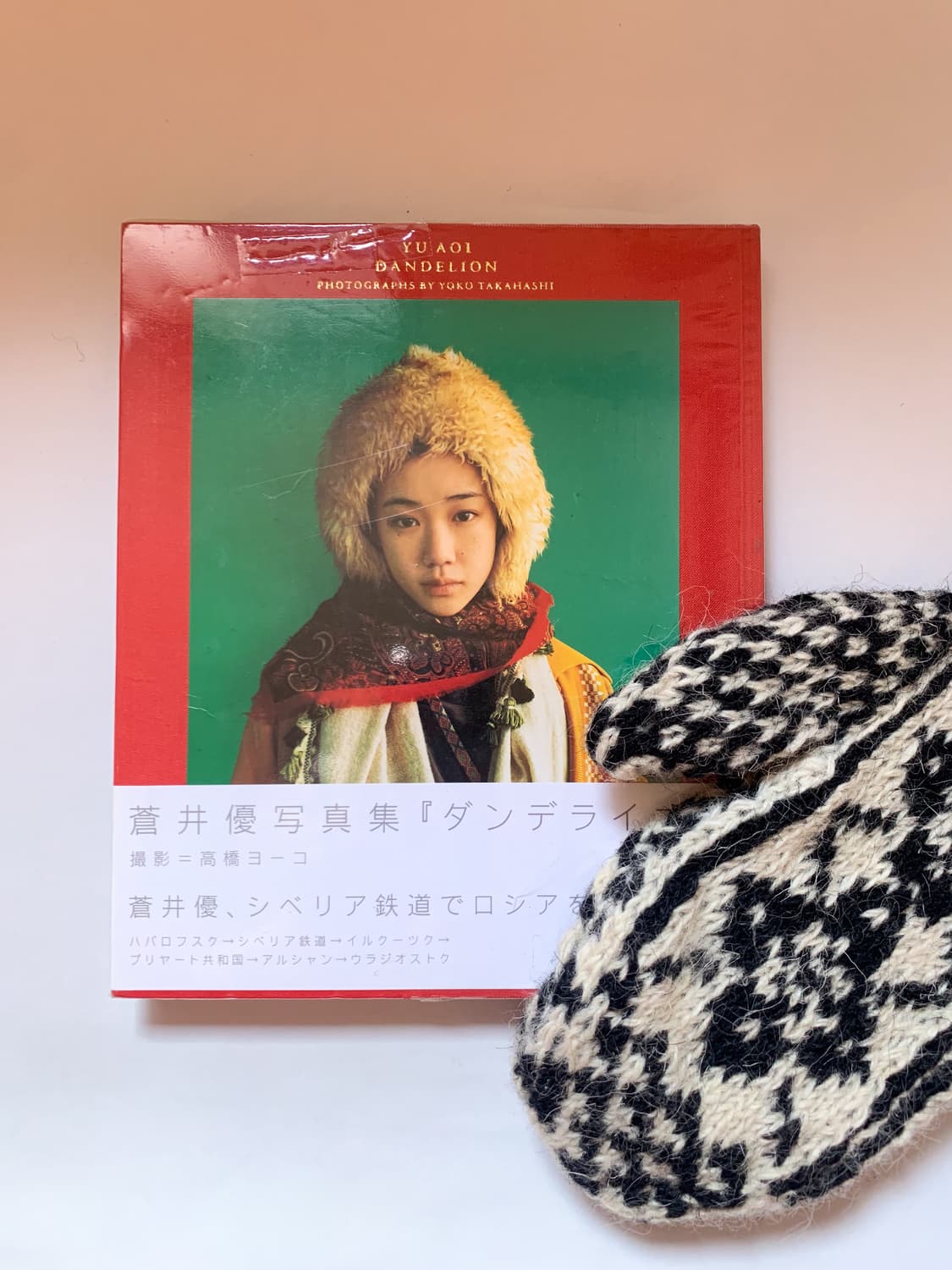 아오이 유우 사진집 단델리온 & 빈티지 모자 장갑 set 상품이미지1