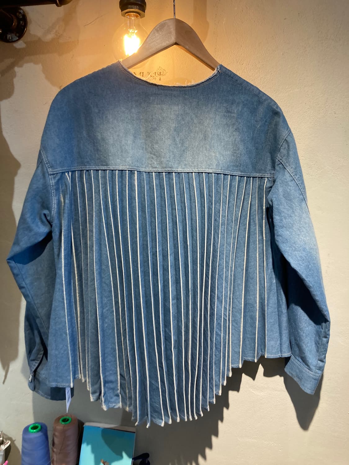 플리츠 데님 자켓 상품이미지2