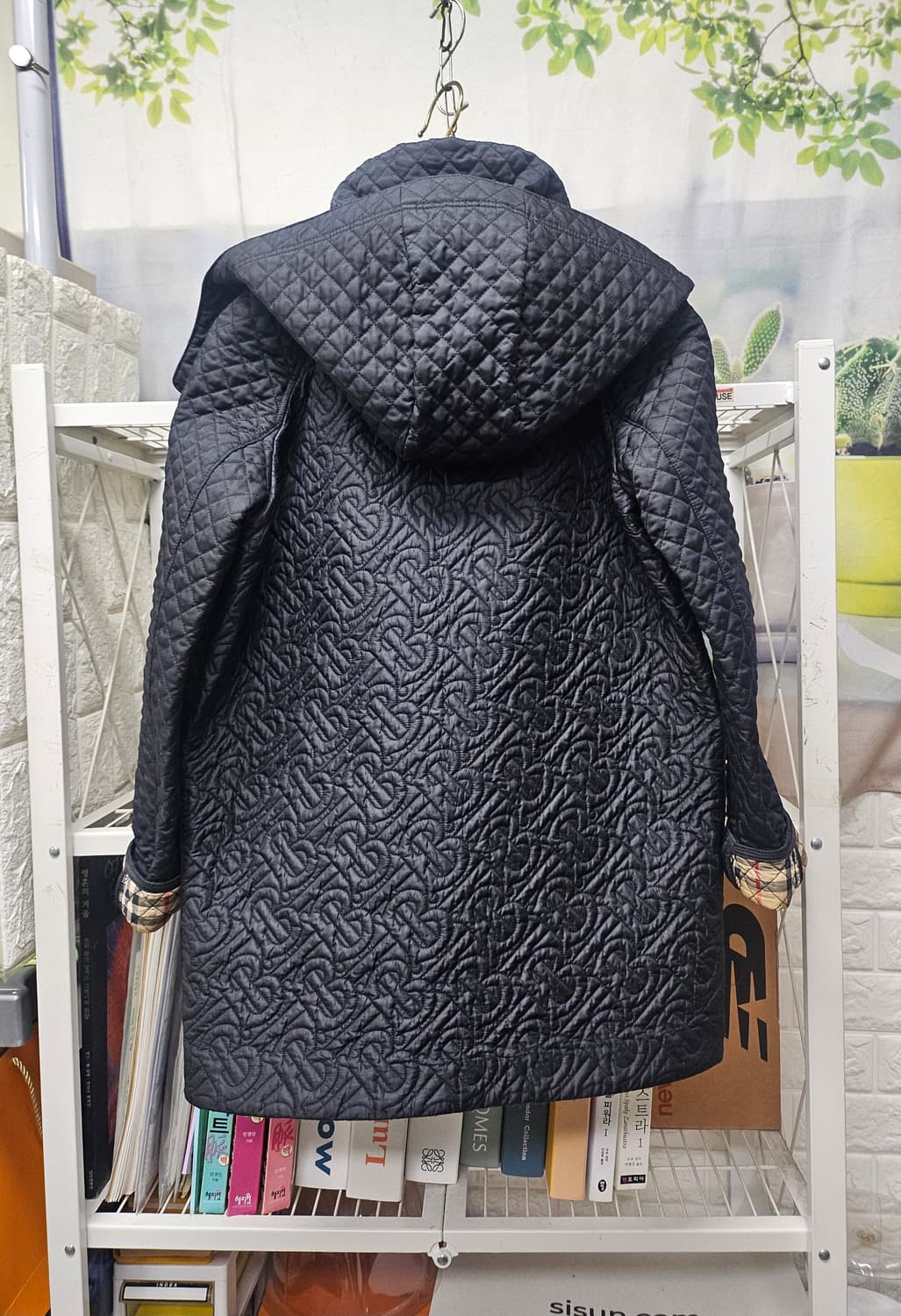 버버리 S22 키즈 퀼팅자켓 12Y 후드 모노그램 누빔코트 AD01 상품이미지4