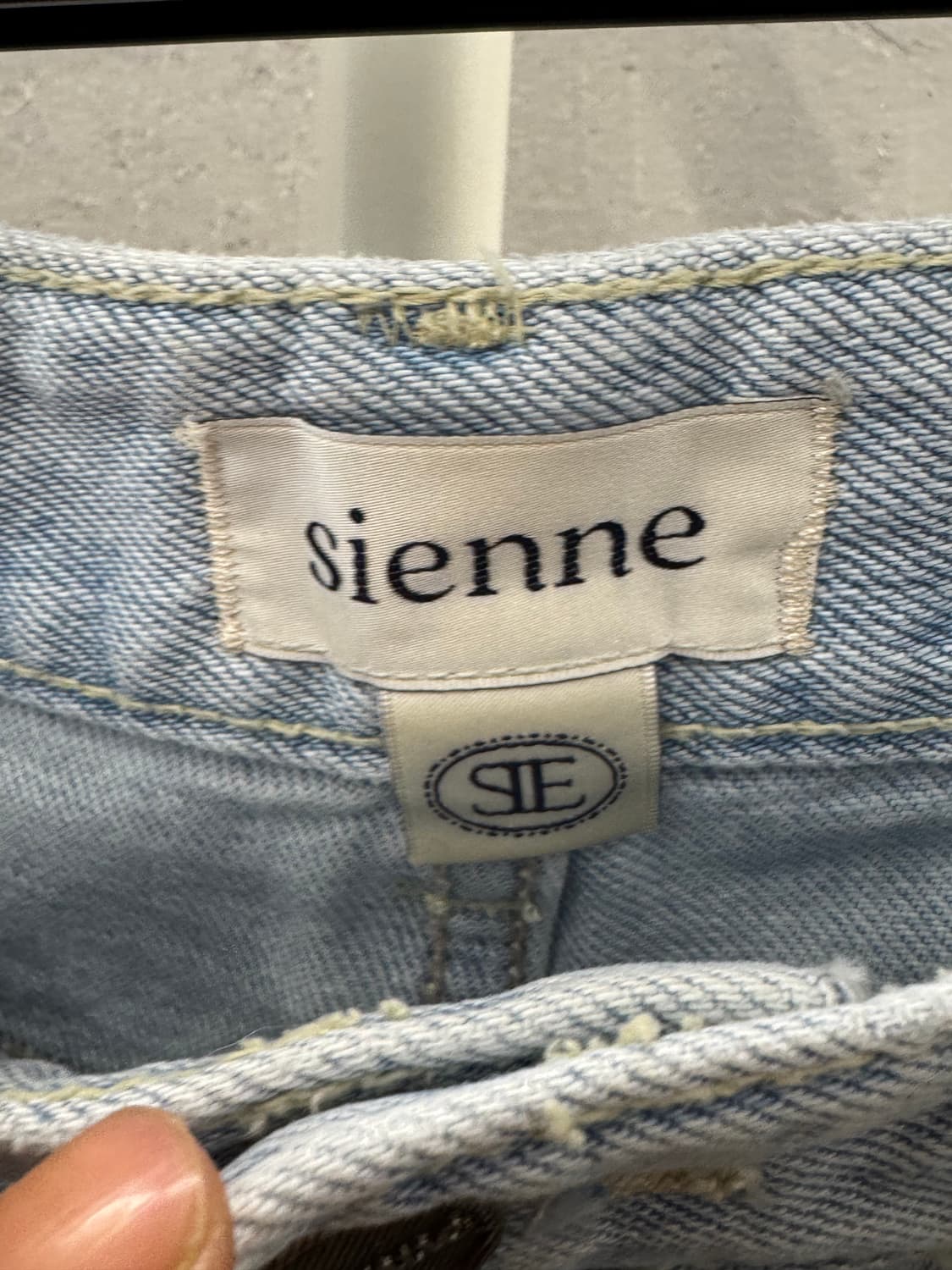 SIENNE 연청 세미 와이드 데님 S 상품이미지3