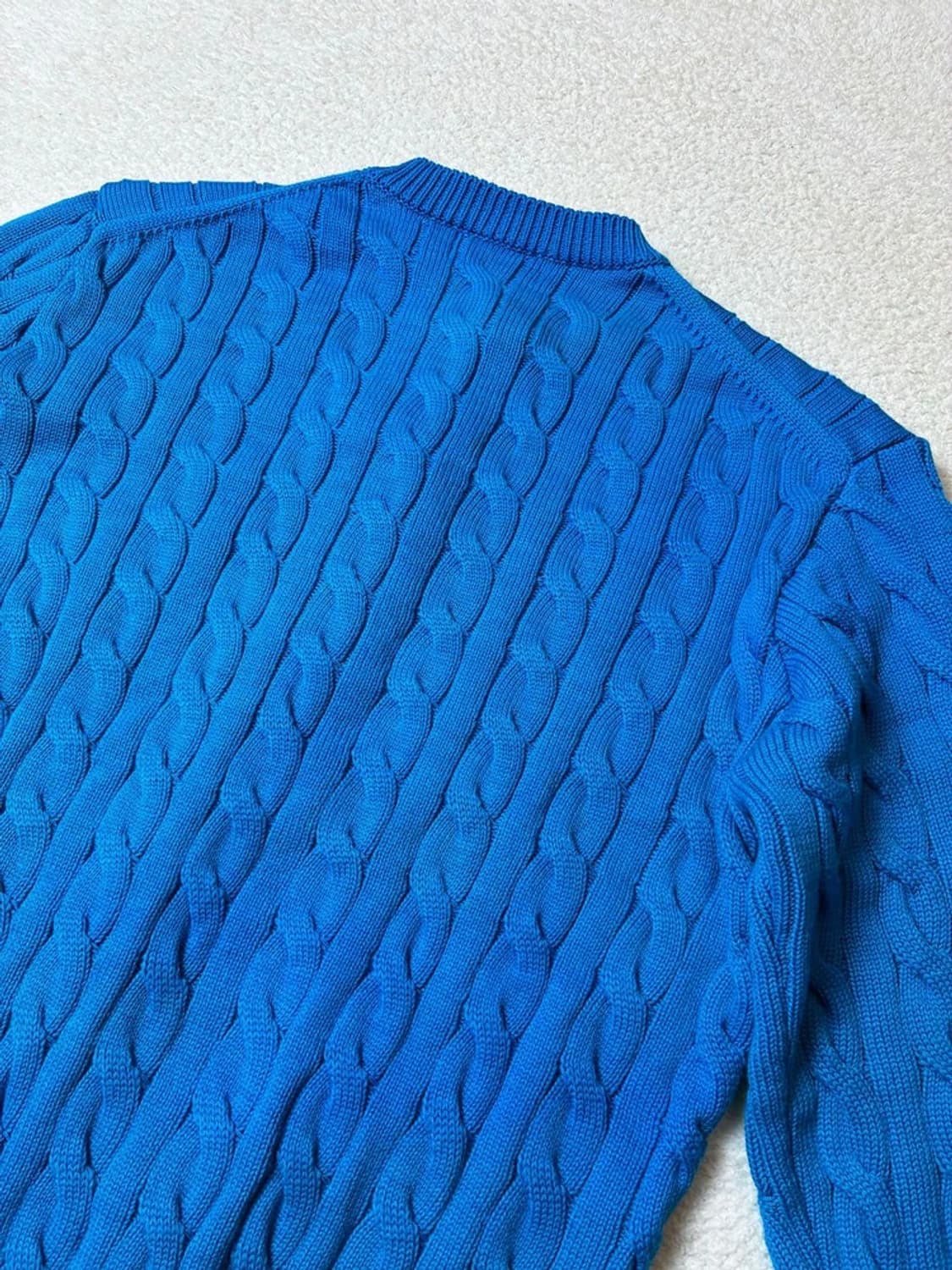 폴로 랄프로렌 신형 큐알 꽈배기 니트 가디건 PN6503 상품이미지5