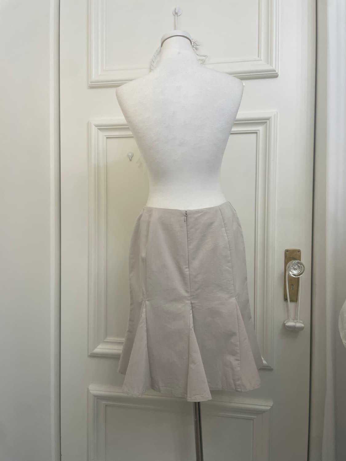 beige flare midi skirt 상품이미지3