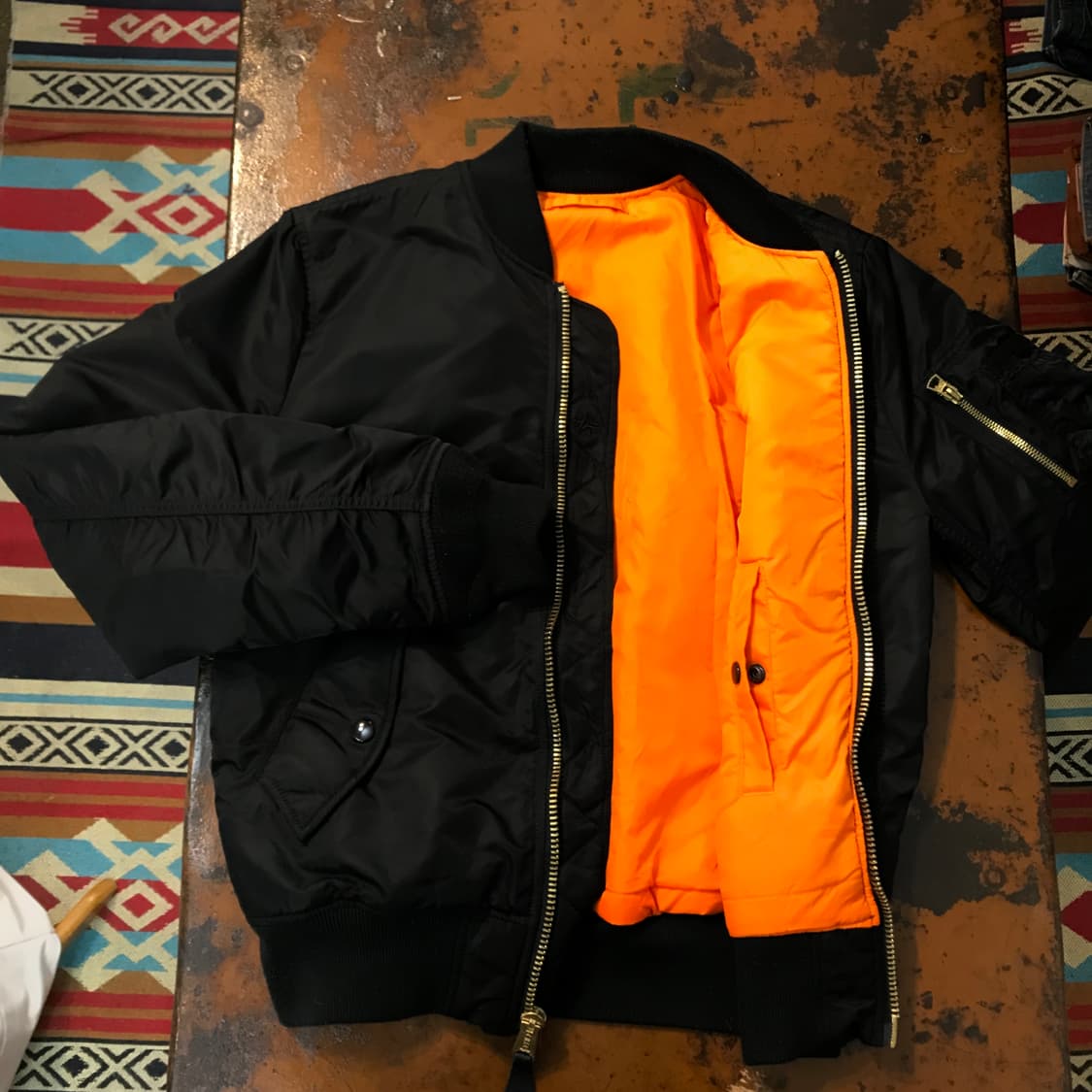 알파인더스트리 블랙 MA1 항공 점퍼 남성 97 여성 55 66 사이즈 상품이미지5