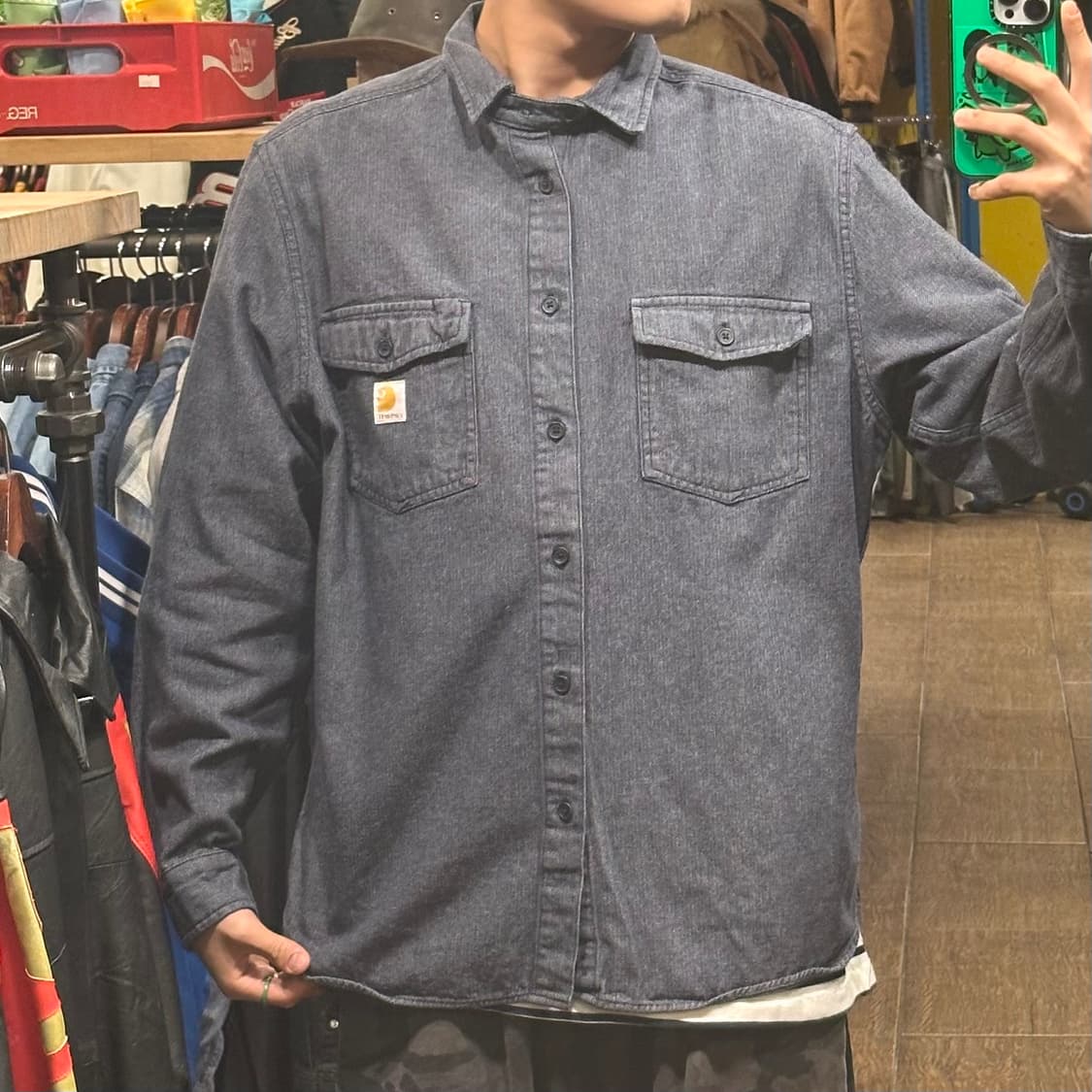 [HI] 칼하트 트월셔츠 다크그레이 상품이미지1