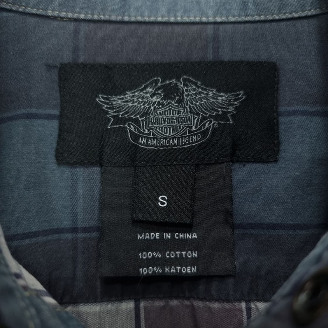 [할리데이비슨] 빈티지 체크 웨스턴 셔츠 P01522 상품이미지8