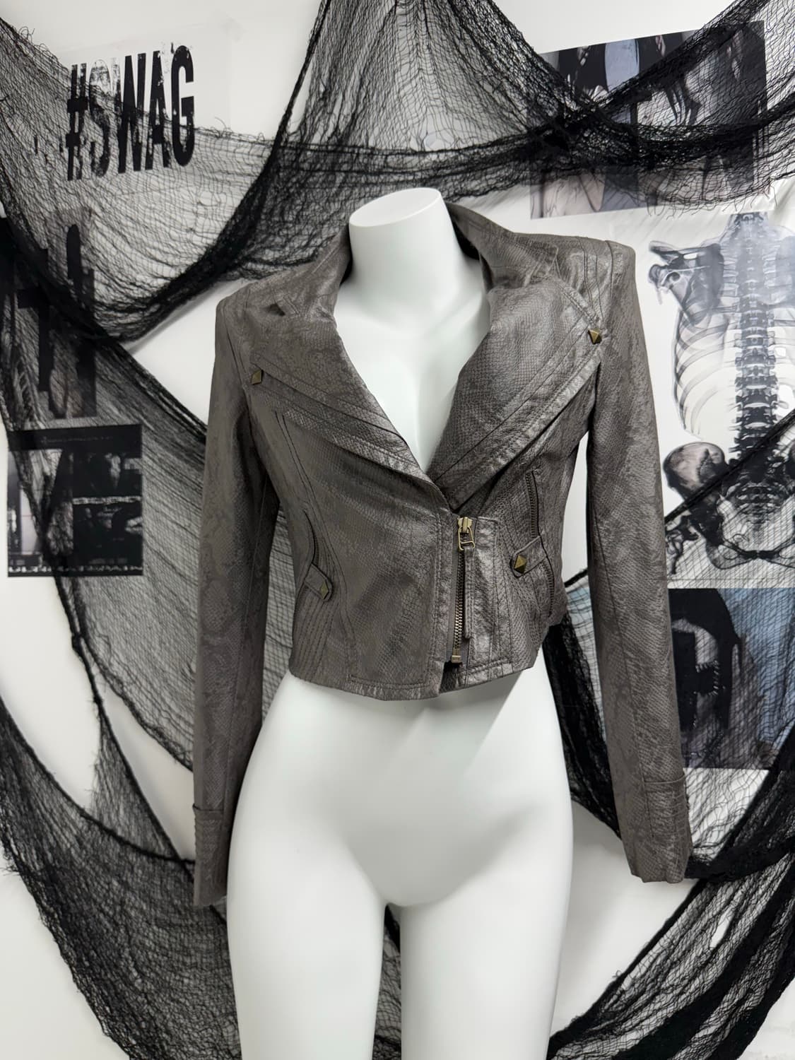 00s snake pattern rider jacket 상품이미지1