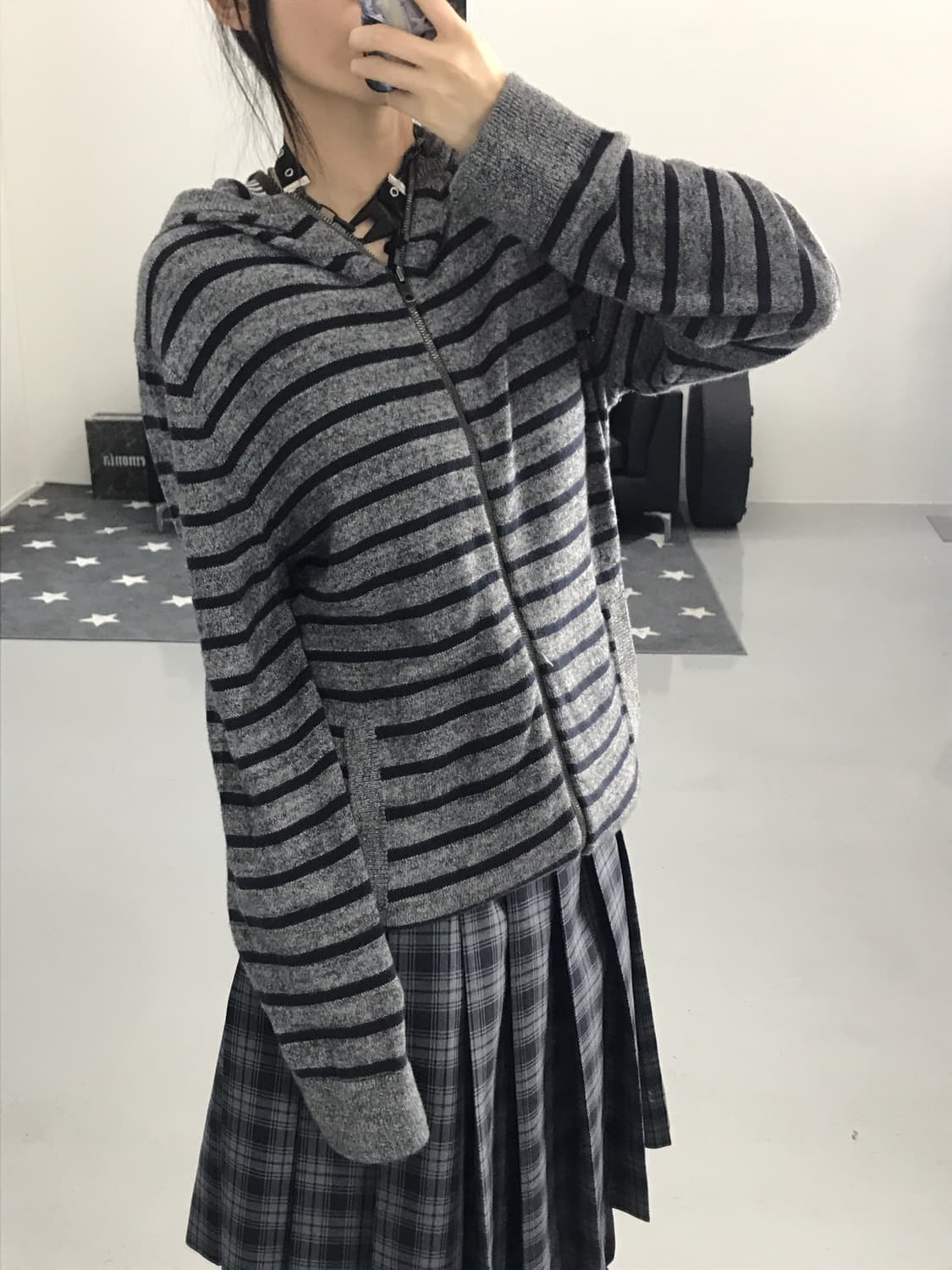 Gap Stripe Knit Hooded Zip-Up  상품이미지3