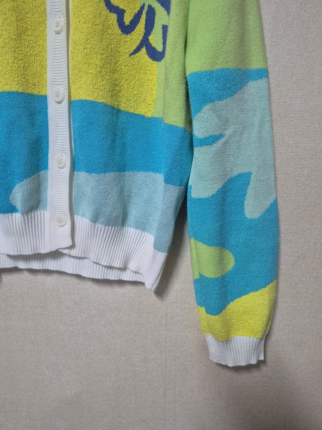 잇미샤 컬러블럭 카라 가디건 상품이미지3