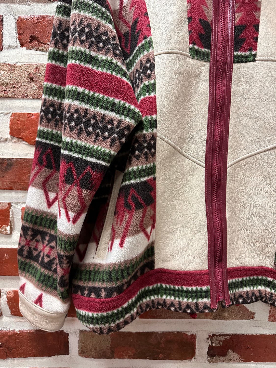 (L) NZ 램스킨 나바호 플리스 빈티지 집업 상품이미지3