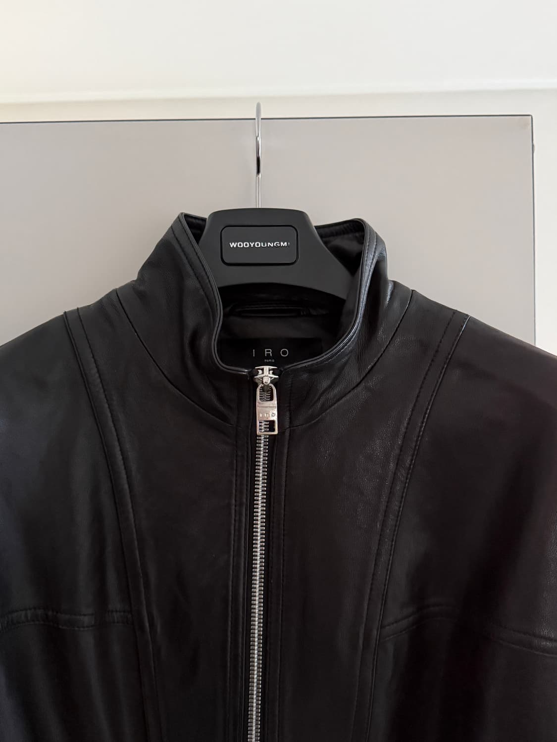 이로 IRO 레더 집업 블루종 상품이미지2