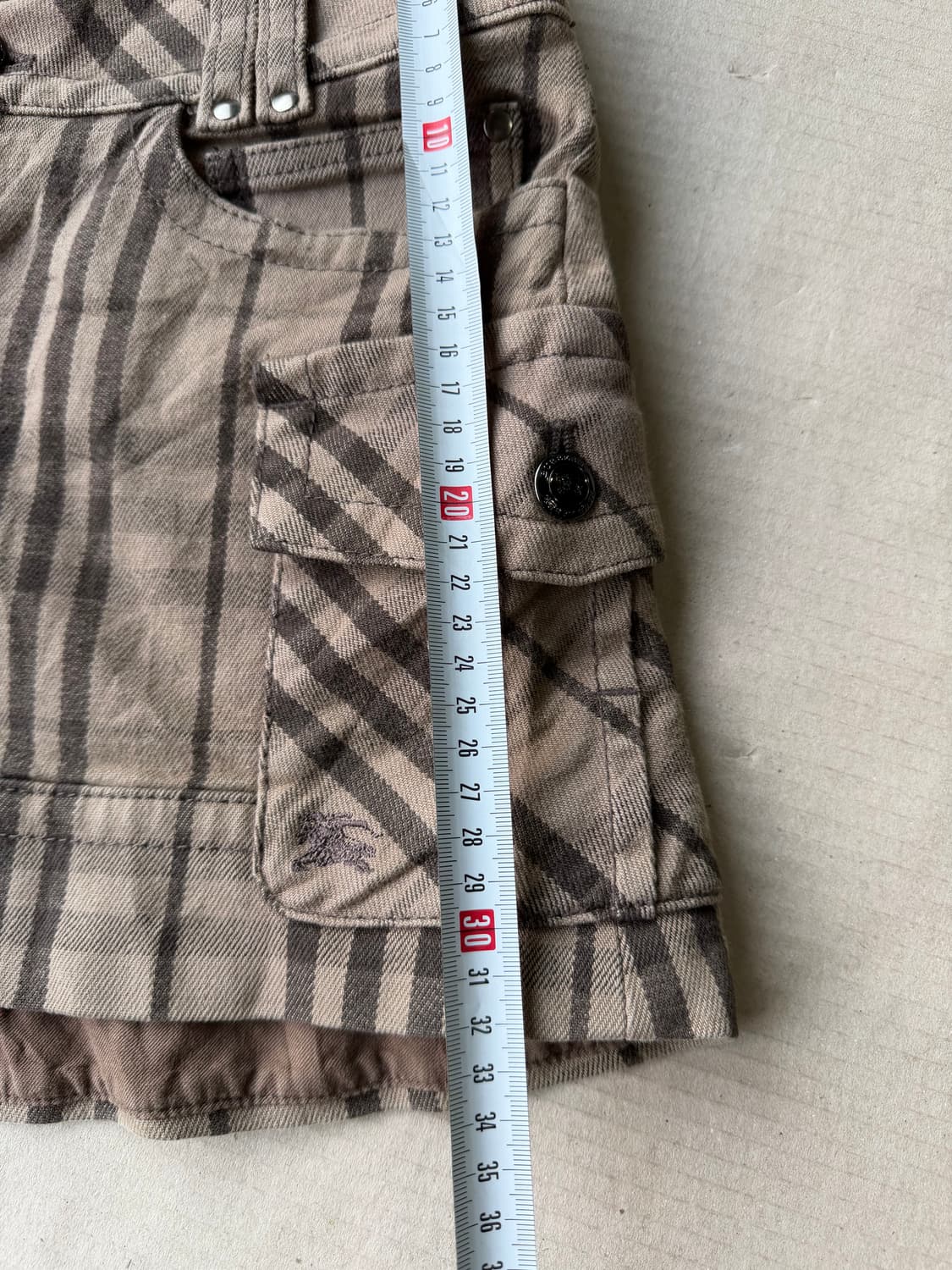버버리 블루라벨 체크 패턴 숏 팬츠  상품이미지7