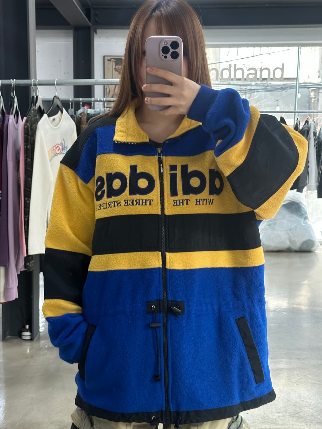 아디다스 80s 올드스쿨 트레포일 폴라텍 점퍼 상품이미지3