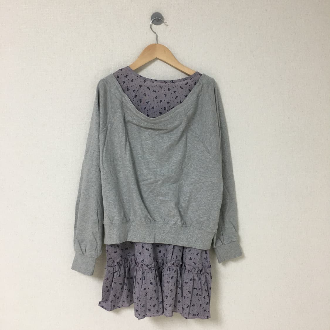 (새상품) 그레이 오프숄더 상품이미지2