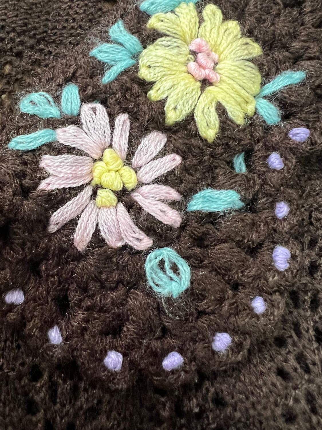 플라워자수 니트 가디건  상품이미지5