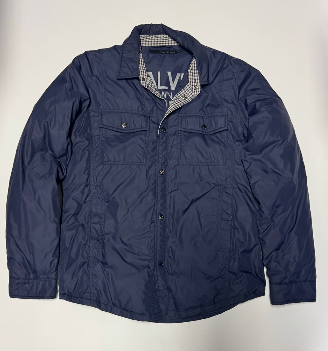 캘빈클라인 진스 커스텀 투포켓 다운 점퍼 자켓 XL 네이비 상품이미지1