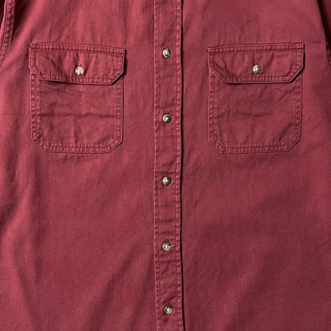 WRANGLER 랭글러 빈티지 플랩포켓 와인 코튼 셔츠 A00593 상품이미지3