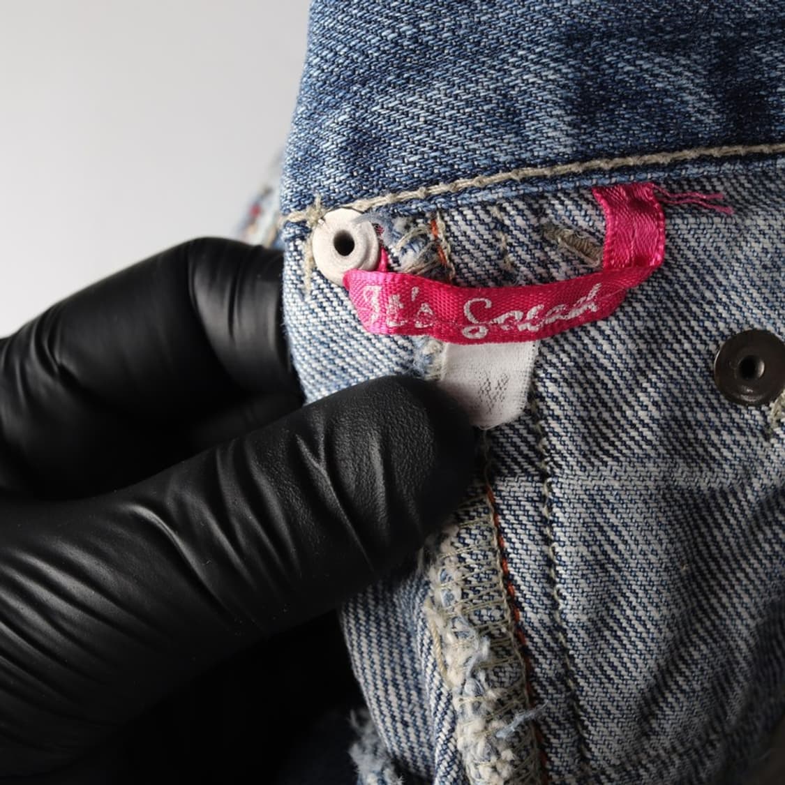 잇츠샐러드 Y2K 패치워크 데님 미니스커트 상품이미지5