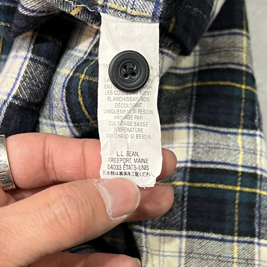  엘엘빈 하프 버튼 체크셔츠 y14543 상품이미지8