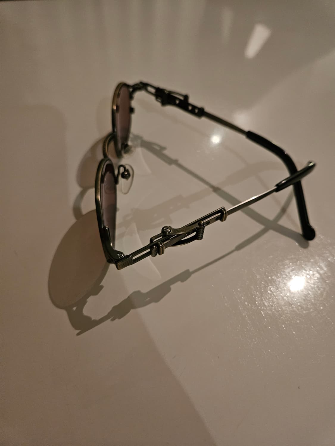 90's 장폴고티에 빈티지 아카이브 앤틱 건메탈 & 골드 선글라스 상품이미지3