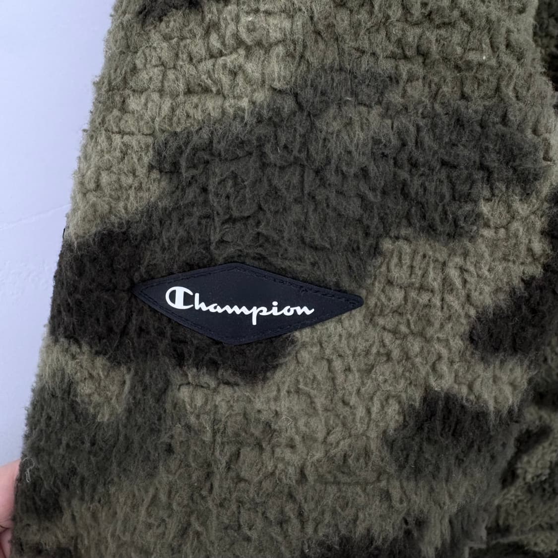 챔피온 카모 플리스 후드티 남/XL 상품이미지4