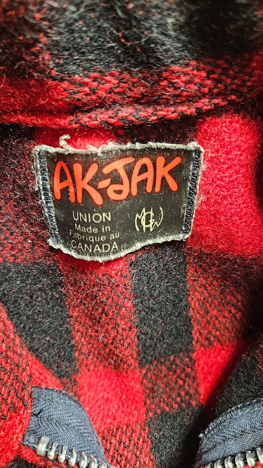 캐나다발 70s 버팔로 플레이드 울 자켓 상품이미지3