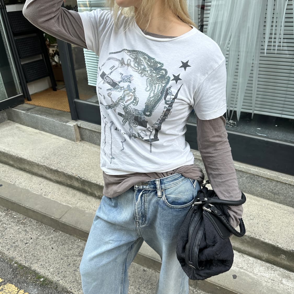 00s 빈티지 디젤 반팔 티셔츠 상품이미지8