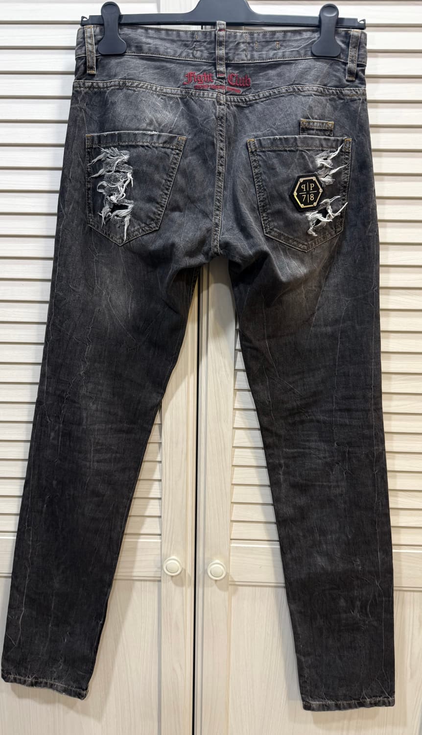 Phillip Plein 필립플레인 디스트로이드 스터드 장식 데님 진 상품이미지5