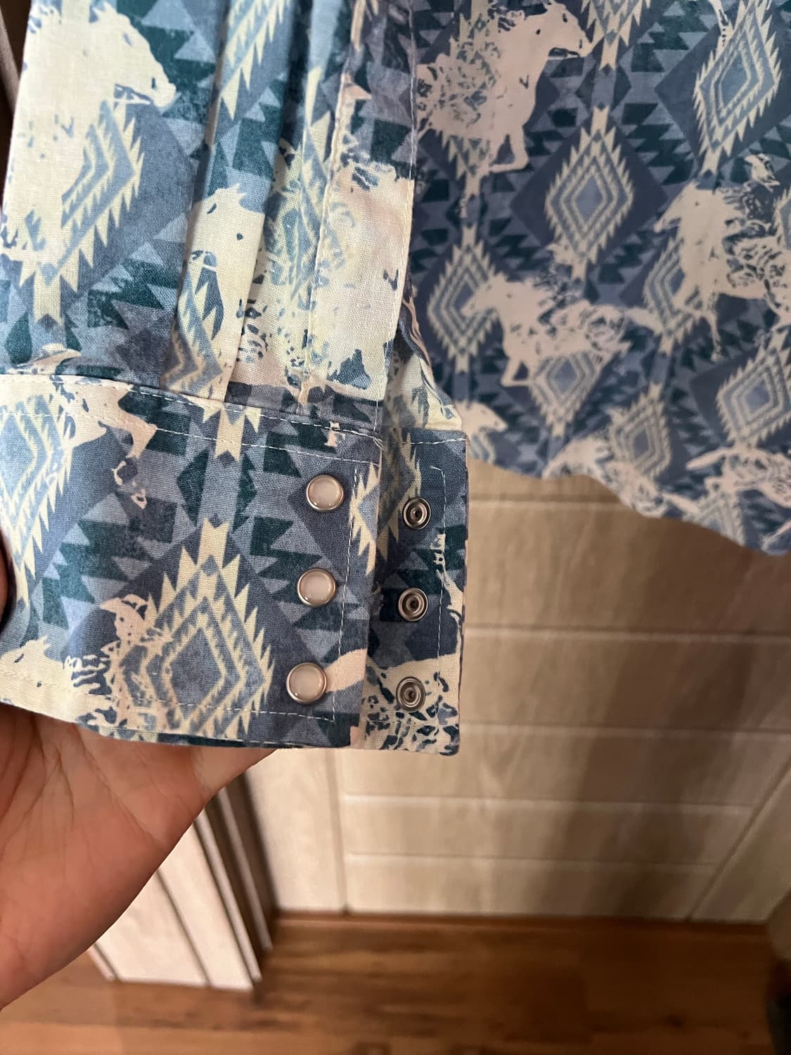 렝글러 웨스턴 패턴 셔츠 상품이미지4