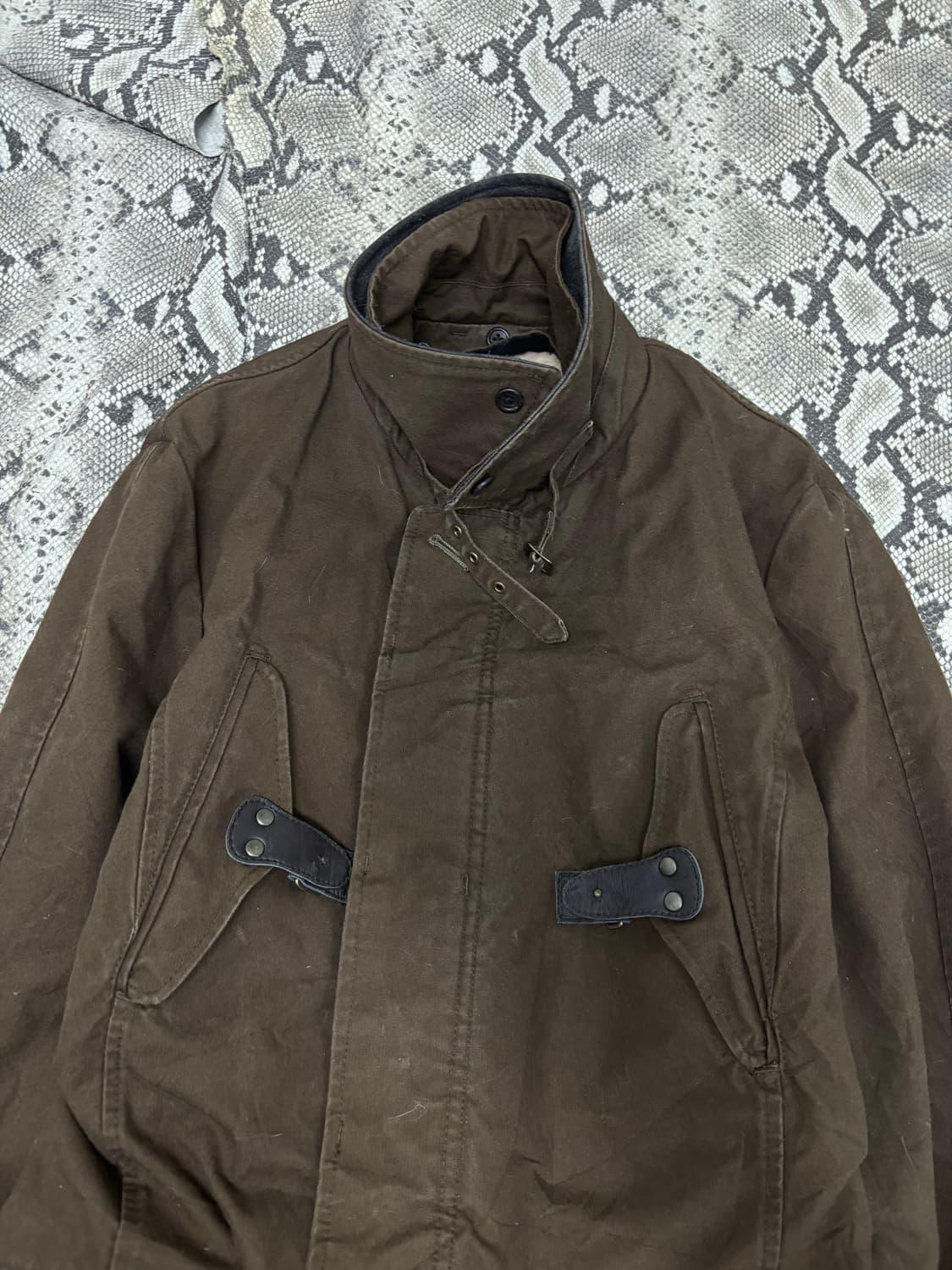 [PPFM]00’s Grunge Deep Khaki Coat 상품이미지5