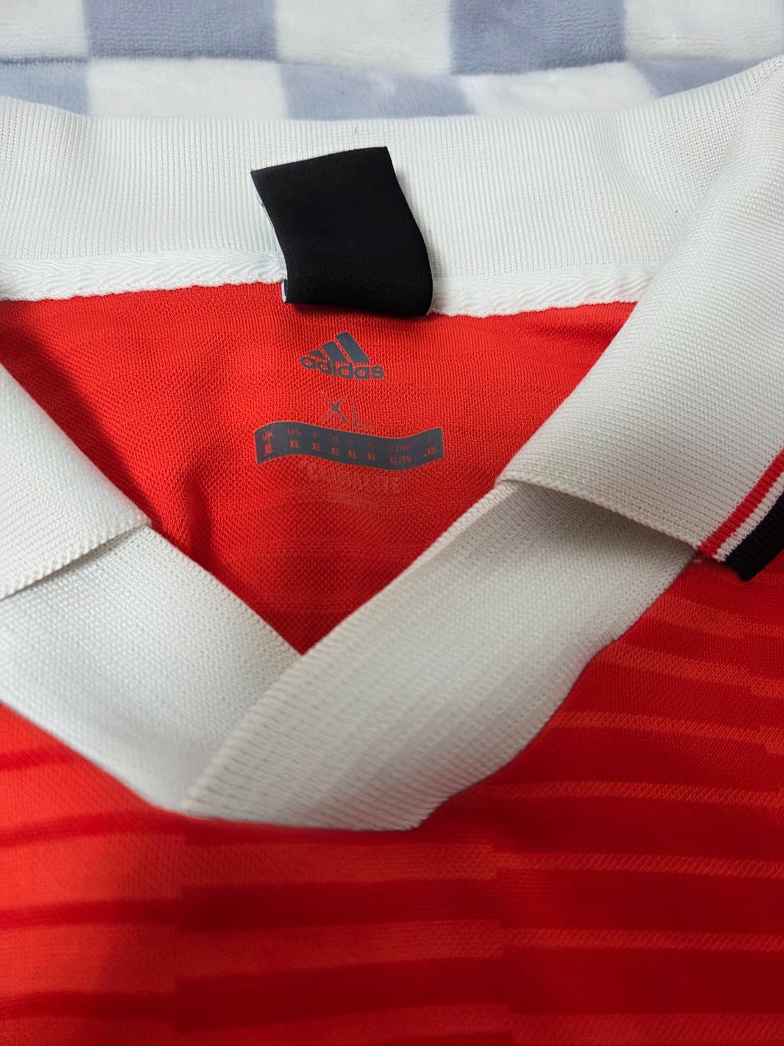 아디다스 GOSHA 고샤 루브친스키 콜라보 사커져지 카라티셔츠 레드 XL 상품이미지4