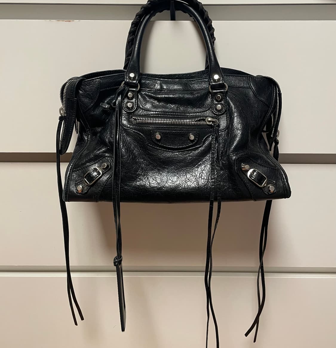 발렌시아가 시티백 스몰 블랙 상품이미지3