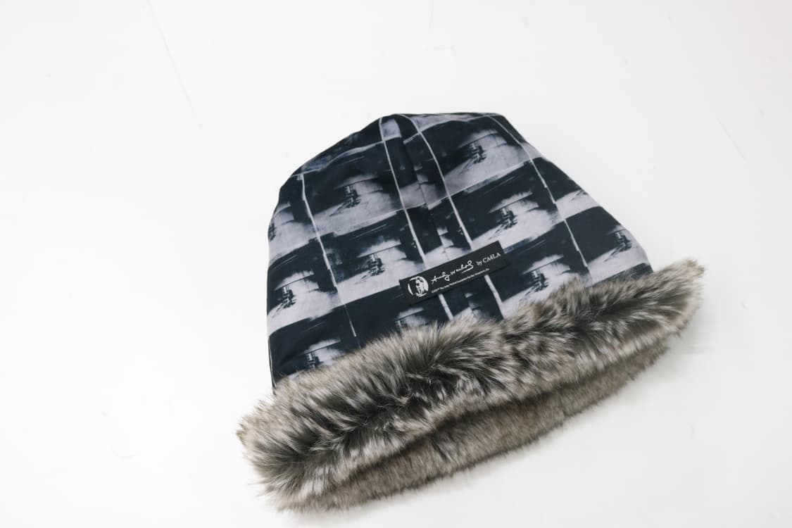 카시라 x 앤디워홀 콜라보 오버핏 퍼 비니 상품이미지6