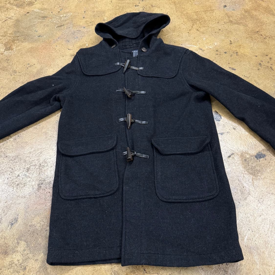 폴로 차콜 후드 떡볶이 더플 코트  상품이미지3