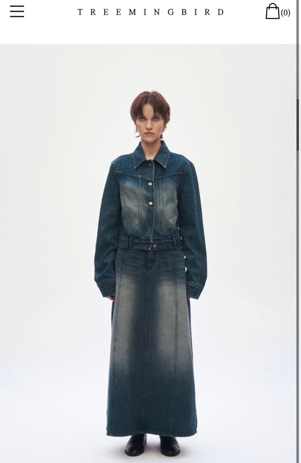 트리밍버드 청치마 ♥︎ 상품이미지2